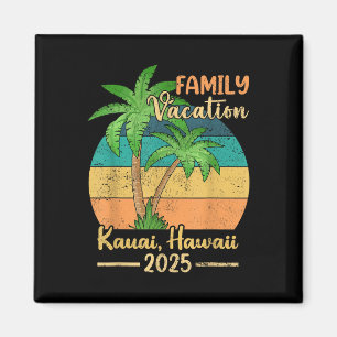 Aimant Vacances de famille à la plage à Kauai Hawaï Été 2