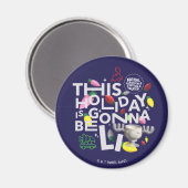 Aimant Vacances de Noël | Ce jour férié va être illuminé (Recto/Verso)