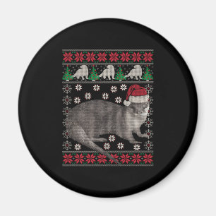 Aimant Vacances de Noël des animaux de Noël
