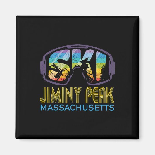 Aimant Vacances de ski à Jiminy Peak Machusetts  (Devant)