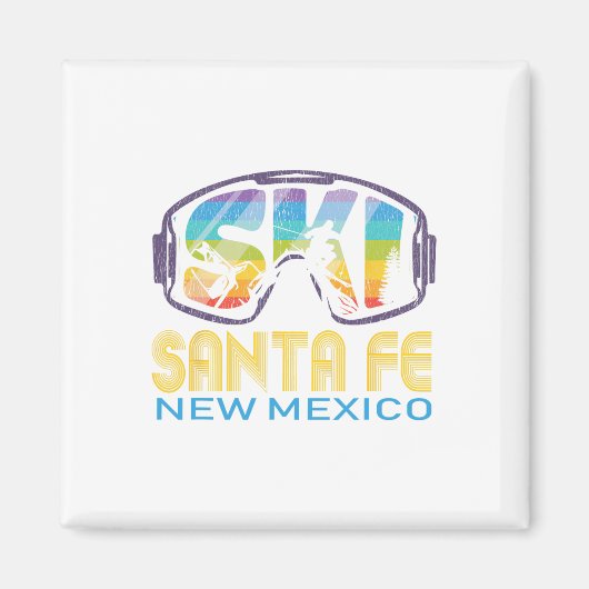 Aimant Vacances de ski à Santa Fe Nouveau-Mexique (Devant)