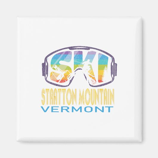 Aimant Vacances de ski à Stratton Mountain Vermont  (Devant)