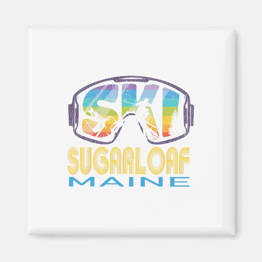 Aimant Vacances de ski à Sugarloaf Maine  (Devant)