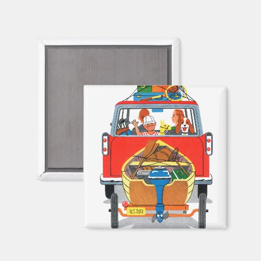 Aimant Vacances d'été (Recto/Verso)