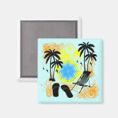 Aimant Vacances d'été (Recto/Verso)