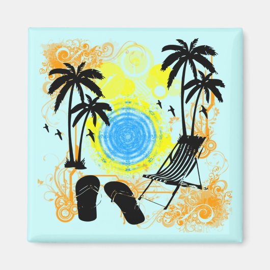 Aimant Vacances d'été (Devant)