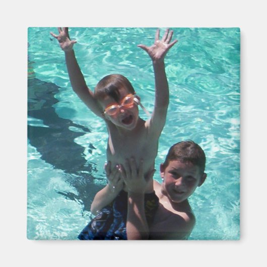 Aimant Vacances d'été aux grands-parents Photo (Devant)