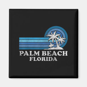 Aimant Vacances d'été en famille vintage à Palm Beach Flo