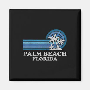 Aimant Vacances d'été en famille vintage à Palm Beach Flo