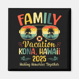 Aimant Vacances d'été familiales à Kona Hawaii Beach 2025