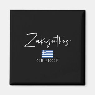 Aimant Vacances Drapeau Grèce - Île Zakynthos