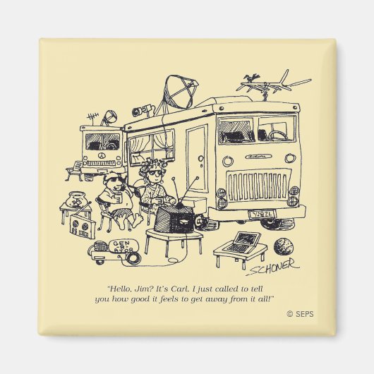 Aimant Vacances en famille (Devant)