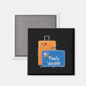 Aimant Vacances en famille (Recto/Verso)
