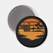 Aimant Vacances en famille (Recto/Verso)