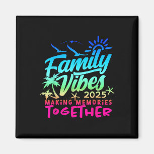 Aimant Vacances en famille 2025 Plage Correspondant Famil