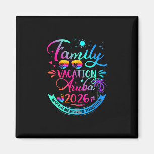 Aimant Vacances en famille Aru 2026 Cadeau de palmier