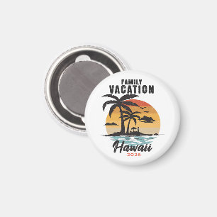 Aimant Vacances en famille Hawaii 2026 Tropical