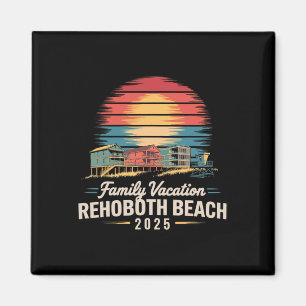 Aimant Vacances en famille Rehoboth Beach 2025 Famille cô