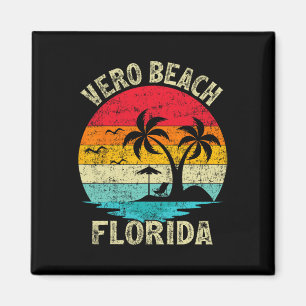 Aimant Vacances en famille Vintage Retro Florida Vero Bea