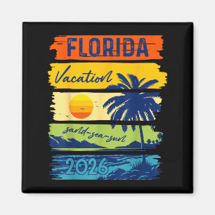 Aimant Vacances en Floride 2026 Mer Sable Plage Été
