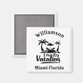 Aimant Vacances familiales personnalisées (Recto/Verso)