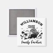 Aimant Vacances familiales personnalisées (Recto/Verso)