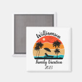 Aimant Vacances familiales personnalisées (Recto/Verso)