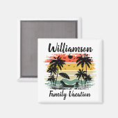 Aimant Vacances familiales personnalisées (Recto/Verso)