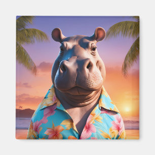 Aimant Vacances Hippopotamus