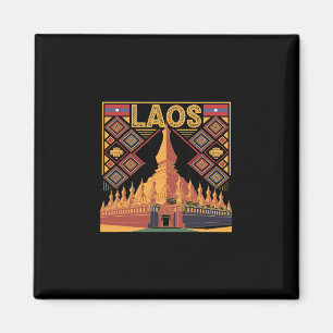 Aimant Vacances Laos Lao Laotien Souvenir