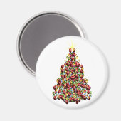 Aimant Vacances Noël Arbre d'hiver Décoré (Recto/Verso)