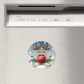 Aimant Vacances Noël Rennes d'hiver (In Situ (Lave-vaisselle))