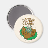 Aimant Vacances Noël | Sauvez le cou pour moi, Clark ! (Recto/Verso)