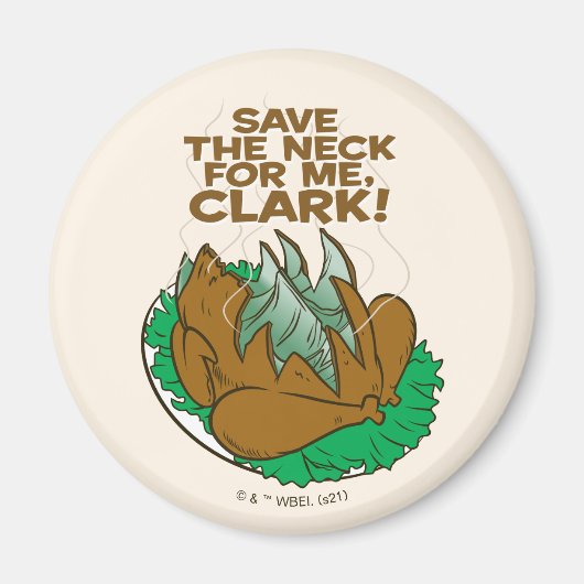 Aimant Vacances Noël | Sauvez le cou pour moi, Clark ! (Devant)