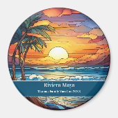 Aimant Vacances Plage de la Riviera Maya (Devant)