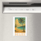 Aimant Vacances tropicale Belize Beach Caraïbes (In Situ (Lave-vaisselle))