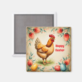 Aimant Vacances Vintage Pâques Collection tendance (Recto/Verso)