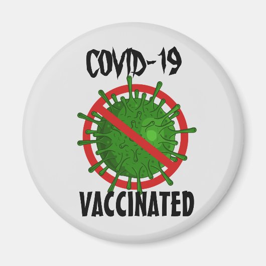 Aimant vacciné contre le virus Covid-19 (Devant)