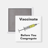 Aimant Vacciner avant votre congrégation (Recto/Verso)