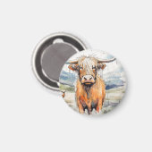 Aimant vache, aimant vache highland (Recto/Verso)