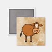 Aimant vache amour paix (Recto/Verso)