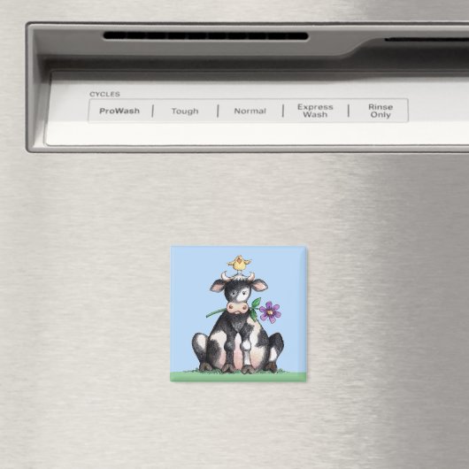 Aimant Vache assise (In Situ (Lave-vaisselle))