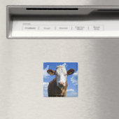 Aimant Vache bavaroise contre ciel bleu (In Situ (Lave-vaisselle))