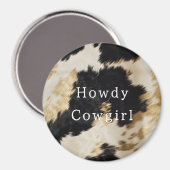 Aimant Vache blanche noire (Recto/Verso)