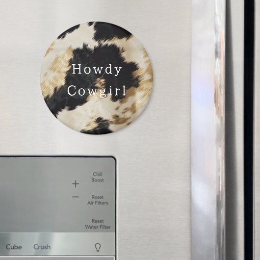 Aimant Vache blanche noire (In situ (réfrigérateur))