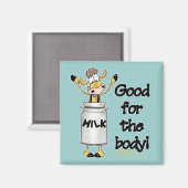 Aimant Vache dans la boîte de lait (Recto/Verso)