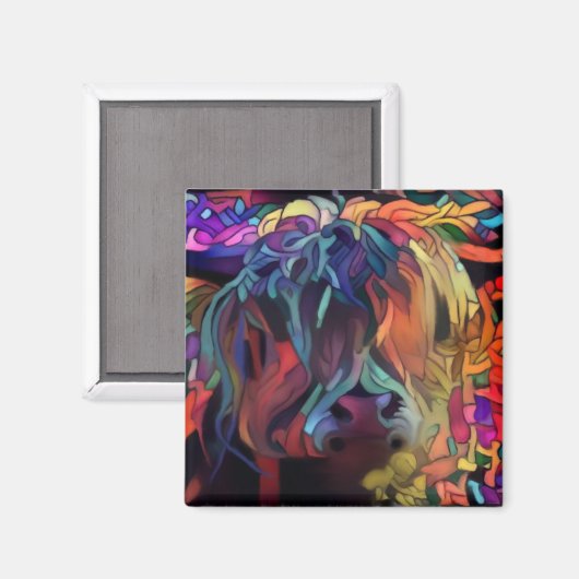 Aimant Vache écossaise des Highlands (Recto/Verso)