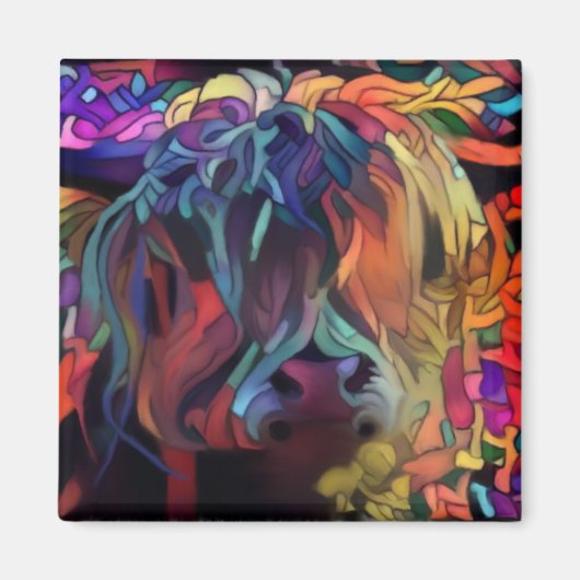 Aimant Vache écossaise des Highlands (Devant)