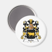 Aimant Vache Family Crest (Recto/Verso)
