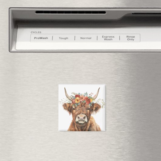 Aimant Vache Highland. (In Situ (Lave-vaisselle))